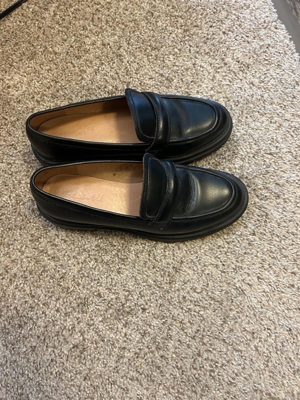 Madewell Black Leather Women's Penny Loafers